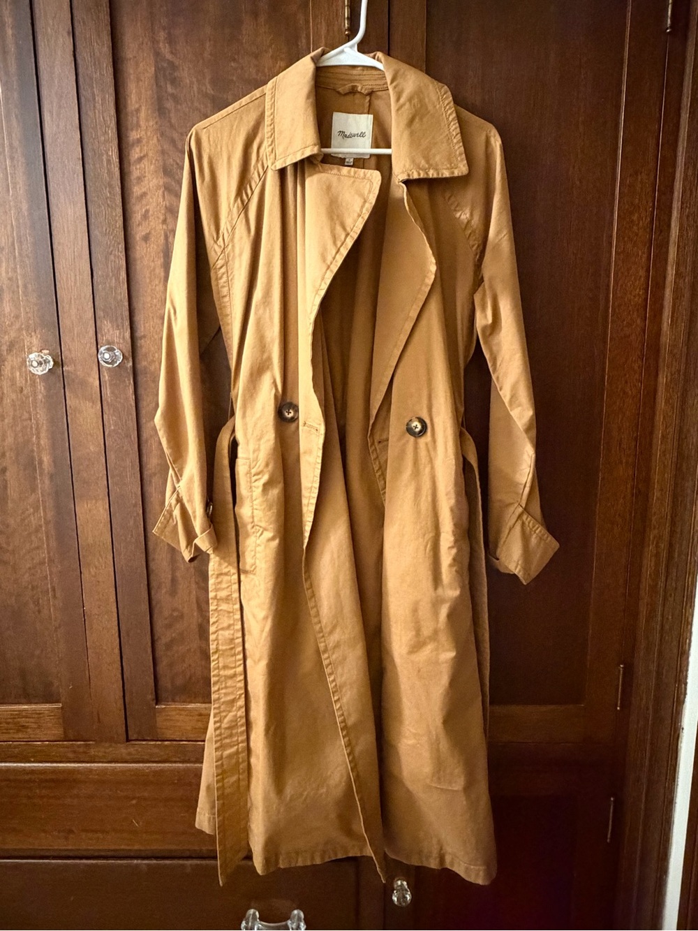 Madewell Golden Camel Trench
